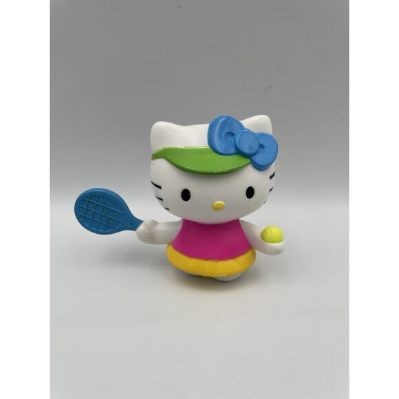 2013 Hello Kitty Loves Playing Tennis 3" McDonald's Action Figure #3 Sanrio - Picture 1 of 7